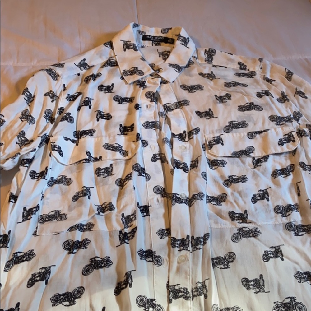 Max Jeans motorcycle print Blouse